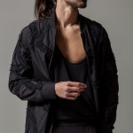 Look 1 Black Mashael SS16 menswear